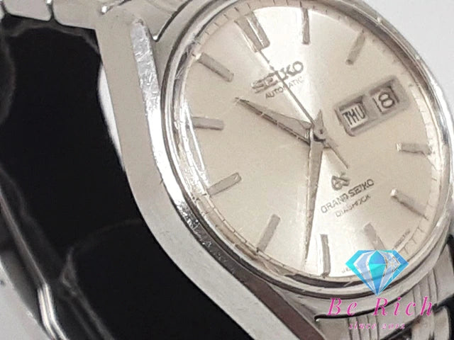 OH済 グランド セイコー Grand Seiko 6246-9001 後期 自動巻き メンズ 腕時計 デイデイト シルバー SS ブレス アナログ オートマ AT ウォッチ ヴィンテージ アンティーク 62 GS   【中古】【送料無料】 bt3093