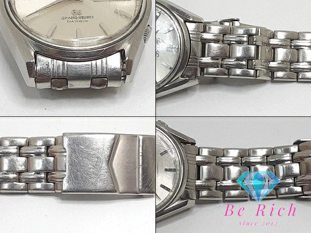OH済 グランド セイコー Grand Seiko 6246-9001 後期 自動巻き メンズ 腕時計 デイデイト シルバー SS ブレス アナログ オートマ AT ウォッチ ヴィンテージ アンティーク 62 GS   【中古】【送料無料】 bt3093