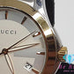 グッチ GUCCI Gタイムレス メンズ 腕時計 デイト YA126409 126.4 ホワイト シルバー ゴールド SS ブレス アナログ クォーツ QZ ウォッチ 【中古】【送料無料】 bt3099
