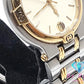 グッチ GUCCI メンズ 腕時計 デイト 9000 M 黒 アイボリー シルバー ゴールド SS ブレス アナログ クォーツ QZ ウォッチ 【中古】【送料無料】 bt3100