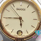 グッチ GUCCI メンズ 腕時計 デイト 9000 M 黒 アイボリー シルバー ゴールド SS ブレス アナログ クォーツ QZ ウォッチ 【中古】【送料無料】 bt3100