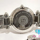 フェンディ FENDI レディース 腕時計 750L ラウンド ブラック 黒 シルバー SS ブレス アナログ クォーツ QZ ウォッチ ズッカ ロゴ 【中古】【送料無料】 bt3102