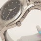 グッチ GUCCI レディース 腕時計 デイト 5500L ラウンド 黒 ブラック シルバー SS ブレス アナログ クォーツ QZ ウォッチ 【中古】【送料無料】 bt3241