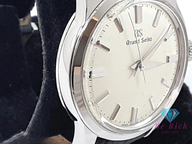 グランド セイコー Grand SEIKO メカニカル SBGW231 9S64-00A0 手巻き メンズ 腕時計 白 ホワイト ブラック 黒 SS レザー ブレス アナログ ウォッチ GS 【中古】【送料無料】 bt3245