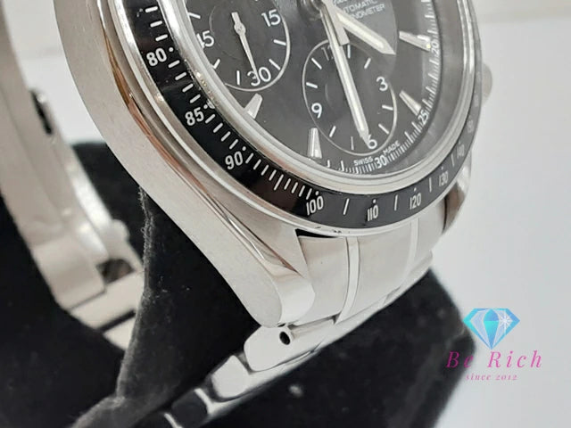 オメガ OMEGA スピードマスター デイト クロノグラフ 自動巻き メンズ 腕時計 3210.50 ブラック 黒 シルバー SS ブレス オートマ AT アナログ ウォッチ  【中古】【送料無料】  bt3247