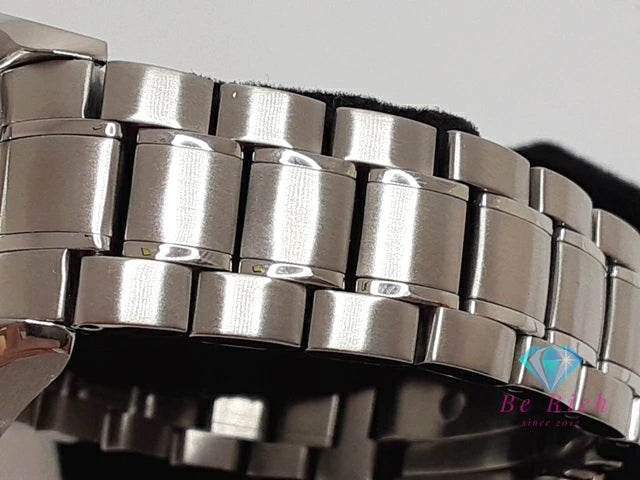 オメガ OMEGA スピードマスター デイト クロノグラフ 自動巻き メンズ 腕時計 3210.50 ブラック 黒 シルバー SS ブレス オートマ AT アナログ ウォッチ  【中古】【送料無料】  bt3247