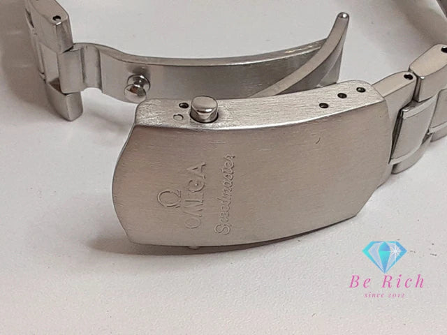 オメガ OMEGA スピードマスター デイト クロノグラフ 自動巻き メンズ 腕時計 3210.50 ブラック 黒 シルバー SS ブレス オートマ AT アナログ ウォッチ  【中古】【送料無料】  bt3247