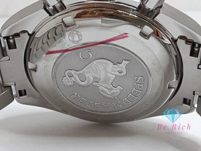 オメガ OMEGA スピードマスター デイト クロノグラフ 自動巻き メンズ 腕時計 3210.50 ブラック 黒 シルバー SS ブレス オートマ AT アナログ ウォッチ  【中古】【送料無料】  bt3247