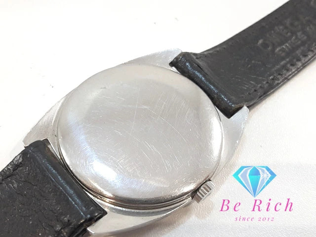 オメガ OMEGA ジュネーブ 手巻き メンズ 腕時計 111.0123 Cal.625 シルバー ブラック 黒 SS レザー ブレス アナログ ウォッチ アンティーク ヴィンテージ Geneve  【中古】【送料無料】 bt3270