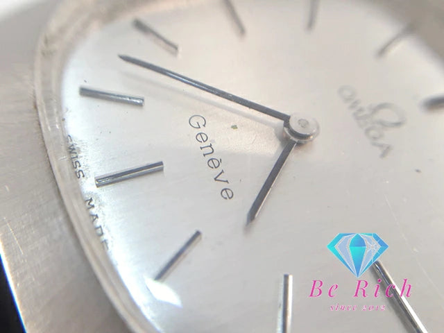 オメガ OMEGA ジュネーブ 手巻き メンズ 腕時計 111.0123 Cal.625 シルバー ブラック 黒 SS レザー ブレス アナログ ウォッチ アンティーク ヴィンテージ Geneve  【中古】【送料無料】 bt3270