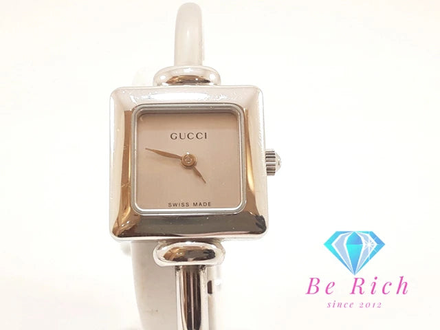 グッチ GUCCI レディース 腕時計 バングル ウォッチ 1000L スクエア シルバー SS ブレス アナログ クォーツ QZ 【中古】【送料無料】 bt3282