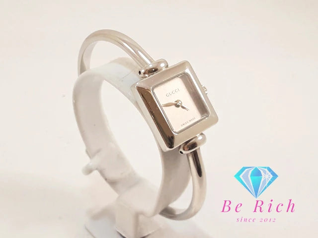 グッチ GUCCI レディース 腕時計 バングル ウォッチ 1000L スクエア シルバー SS ブレス アナログ クォーツ QZ 【中古】【送料無料】 bt3282