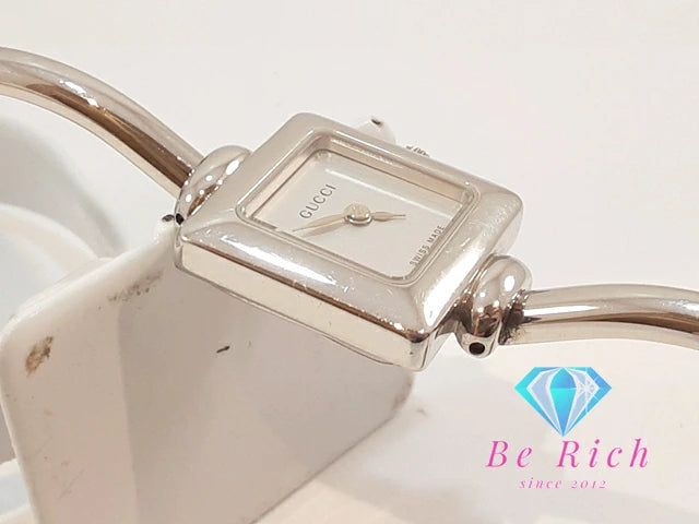 グッチ GUCCI レディース 腕時計 バングル ウォッチ 1000L スクエア シルバー SS ブレス アナログ クォーツ QZ 【中古】【送料無料】 bt3282