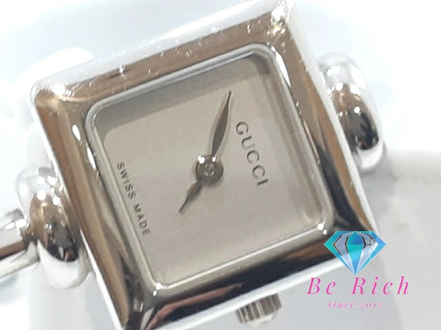 グッチ GUCCI レディース 腕時計 バングル ウォッチ 1000L スクエア シルバー SS ブレス アナログ クォーツ QZ 【中古】【送料無料】 bt3282