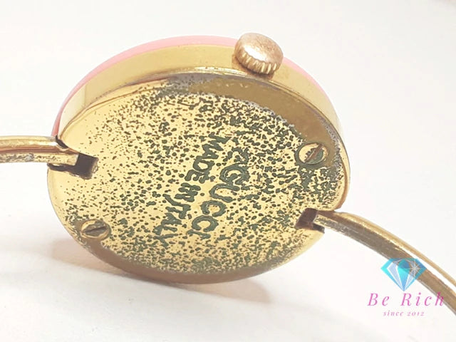 グッチ GUCCI チェンジ ベゼル バングル ウォッチ レディース 腕時計 白 ホワイト ゴールド SS GP ブレス アナログ クォーツ QZ ヴィンテージ オールド 旧型 【中古】【送料無料】 bt3287