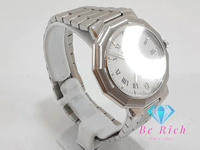 ボーム ＆ メルシエ BAUME & MERCIER リヴィエラ メンズ 腕時計 デイト 5131 白 ホワイト シルバー SS ブレス アナログ クオーツ QZ ウォッチ リビエラ   【中古】【送料無料】 bt3304