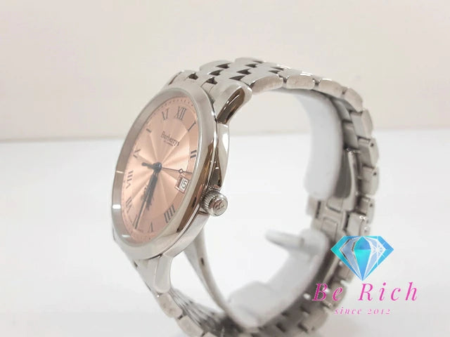 バーバリー BURBERRY メンズ 腕時計 デイト 12000G オレンジ シルバー SS ブレス ロゴ アナログ クォーツ QZ ウォッチ 【中古】【送料無料】 bt3311