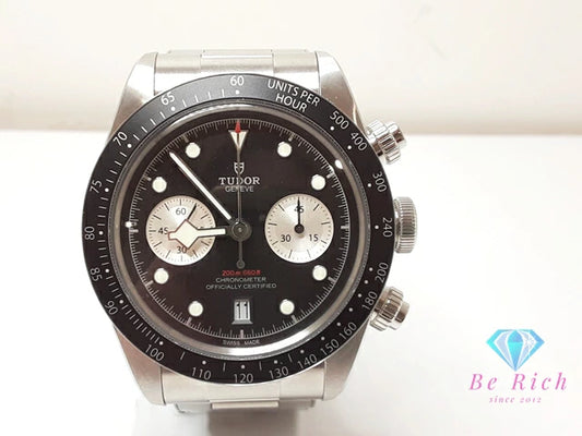 チューダー TUDOR ヘリテージ ブラック ベイ クロノ 79360N 自動巻き メンズ 腕時計 デイト 黒 SS ブレス オートマ AT アナログ ウォッチ チュードル BLACK BAY 【中古】【送料無料】 bt3315