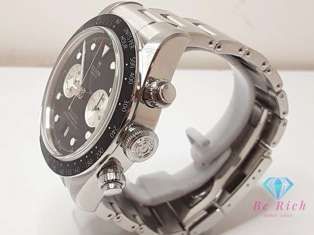 チューダー TUDOR ヘリテージ ブラック ベイ クロノ 79360N 自動巻き メンズ 腕時計 デイト 黒 SS ブレス オートマ AT アナログ ウォッチ チュードル BLACK BAY 【中古】【送料無料】 bt3315