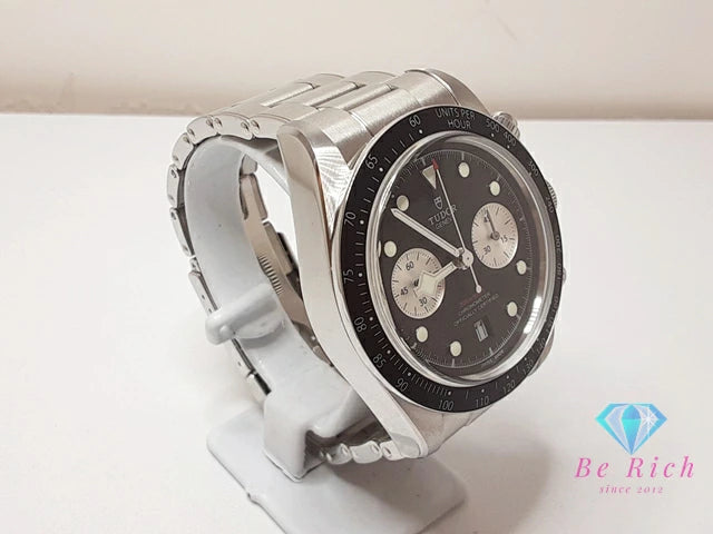 チューダー TUDOR ヘリテージ ブラック ベイ クロノ 79360N 自動巻き メンズ 腕時計 デイト 黒 SS ブレス オートマ AT アナログ ウォッチ チュードル BLACK BAY 【中古】【送料無料】 bt3315