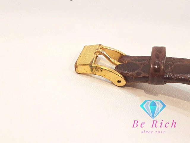 グッチ GUCCI レディース 腕時計 アイボリー ブラウン 茶 SS レザー シェリー アナログ クォーツ QZ ウォッチ オールド ヴィンテージ アンティーク  【中古】【送料無料】 bt3321