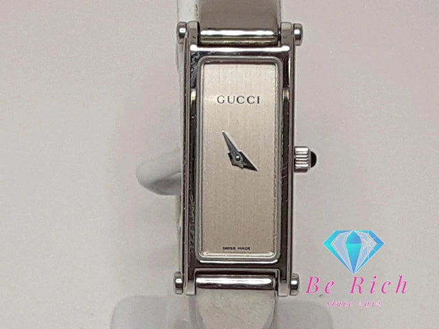 グッチ GUCCI レディース 腕時計 バングル ウォッチ 1500L シルバー SS ブレス レクタンギュラー アナログ クォーツ QZ 【中古】【送料無料】 bt3329