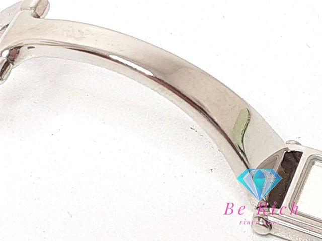 グッチ GUCCI レディース 腕時計 バングル ウォッチ 1500L シルバー SS ブレス レクタンギュラー アナログ クォーツ QZ 【中古】【送料無料】 bt3329