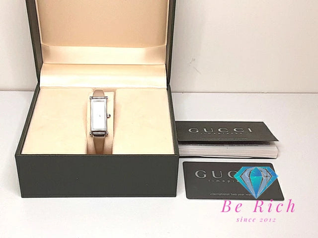 グッチ GUCCI レディース 腕時計 バングル ウォッチ 1500L シルバー SS ブレス レクタンギュラー アナログ クォーツ QZ 【中古】【送料無料】 bt3329