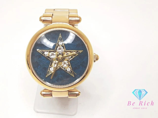 マークジェイコブス MARC JACOBS ドッティー レディース 腕時計 MJ3478 クリスタル スタッズ ＆ スター 緑 ディープ グリーン ゴールド SS GP ブレス アナログ クォーツ QZ ウォッチ Dotty   【中古】【送料無料】 bt3338
