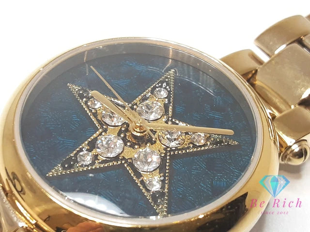 マークジェイコブス MARC JACOBS ドッティー レディース 腕時計 MJ3478 クリスタル スタッズ ＆ スター 緑 ディープ グリーン ゴールド SS GP ブレス アナログ クォーツ QZ ウォッチ Dotty   【中古】【送料無料】 bt3338