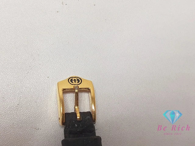 グッチ GUCCI メンズ 腕時計 黒 ブラック SS レザー アナログ クォーツ QZ ウォッチ アンティーク ヴィンテージ 【中古】【送料無料】 bt3345