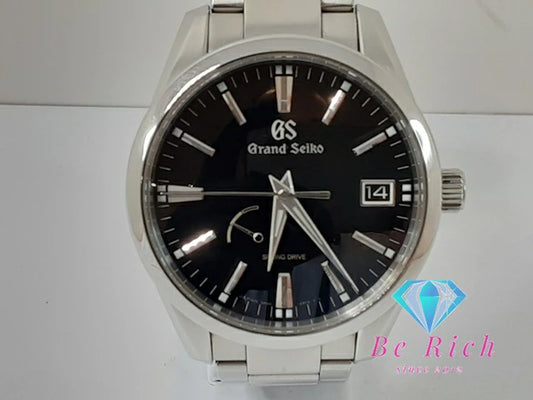 グランド セイコー Grand Seiko ヘリテージ メンズ 腕時計 デイト SBGA301 9F62 スプリングドライブ パワーリザーブ 黒 ブラック シルバー SS ブレス アナログ ウォッチ GS ヘリテージ Heritage Collection 【中古】【送料無料】 bt3348