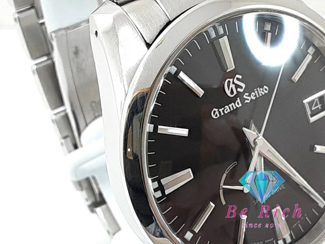グランド セイコー Grand Seiko ヘリテージ メンズ 腕時計 デイト SBGA301 9F62 スプリングドライブ パワーリザーブ 黒 ブラック シルバー SS ブレス アナログ ウォッチ GS ヘリテージ Heritage Collection 【中古】【送料無料】 bt3348