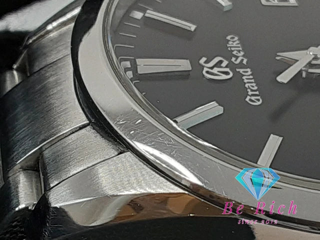 グランド セイコー Grand Seiko ヘリテージ メンズ 腕時計 デイト SBGA301 9F62 スプリングドライブ パワーリザーブ 黒 ブラック シルバー SS ブレス アナログ ウォッチ GS ヘリテージ Heritage Collection 【中古】【送料無料】 bt3348