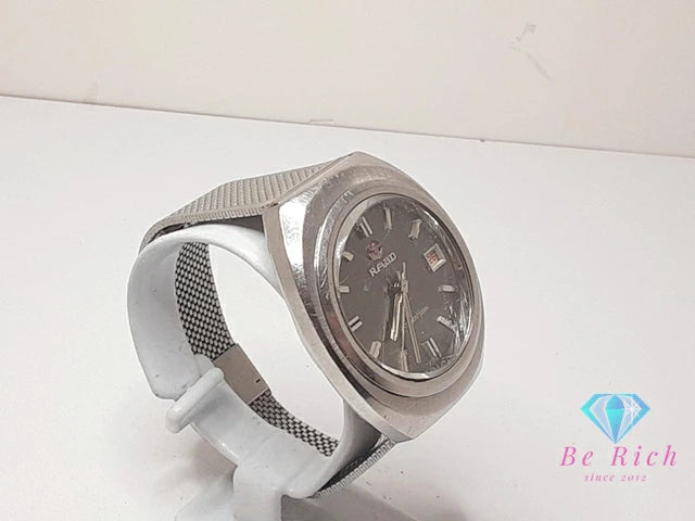 ラドー RADO マッターホルン 自動巻き メンズ 腕時計 デイト カットガラス シルバー SS ブレス アナログ オートマ AT ウォッチ ヴィンテージ アンティーク MATTERHORN  【中古】【送料無料】 bt3356