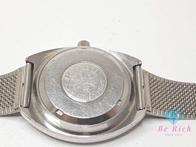 ラドー RADO マッターホルン 自動巻き メンズ 腕時計 デイト カットガラス シルバー SS ブレス アナログ オートマ AT ウォッチ ヴィンテージ アンティーク MATTERHORN  【中古】【送料無料】 bt3356