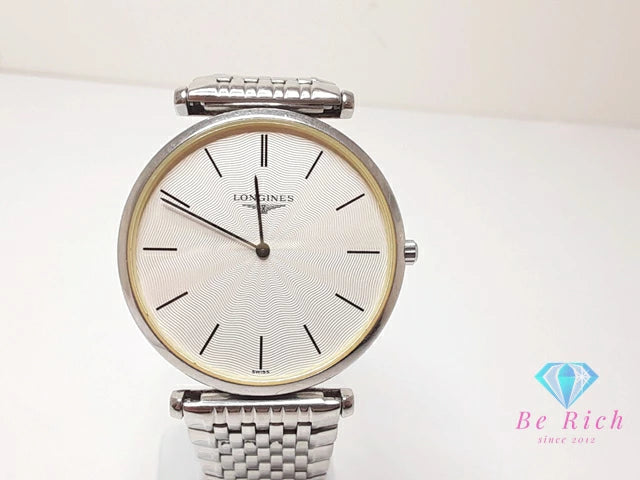 ロンジン LONGINES ラ グラン クラシック メンズ 腕時計 L4.709.4 白 ホワイト シルバー SS ブレス アナログ クォーツ QZ ウォッチ  La Grande Classique De Longines【中古】【送料無料】 bt3358