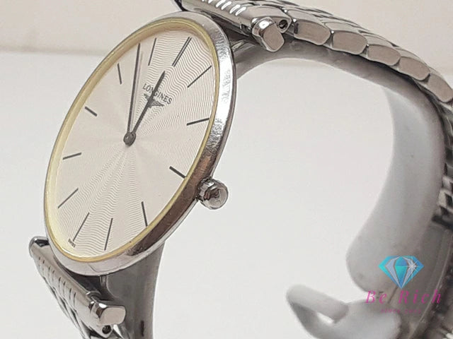 ロンジン LONGINES ラ グラン クラシック メンズ 腕時計 L4.709.4 白 ホワイト シルバー SS ブレス アナログ クォーツ QZ ウォッチ  La Grande Classique De Longines【中古】【送料無料】 bt3358