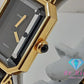 シャネル CHANEL プルミエール M H0001 レディース 腕時計 GP レザー 黒 ブラック ゴールド アナログ クォーツ QZ ウォッチ 【中古】【送料無料】 bt3359