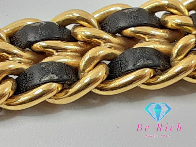 シャネル CHANEL プルミエール M H0001 レディース 腕時計 GP レザー 黒 ブラック ゴールド アナログ クォーツ QZ ウォッチ 【中古】【送料無料】 bt3359