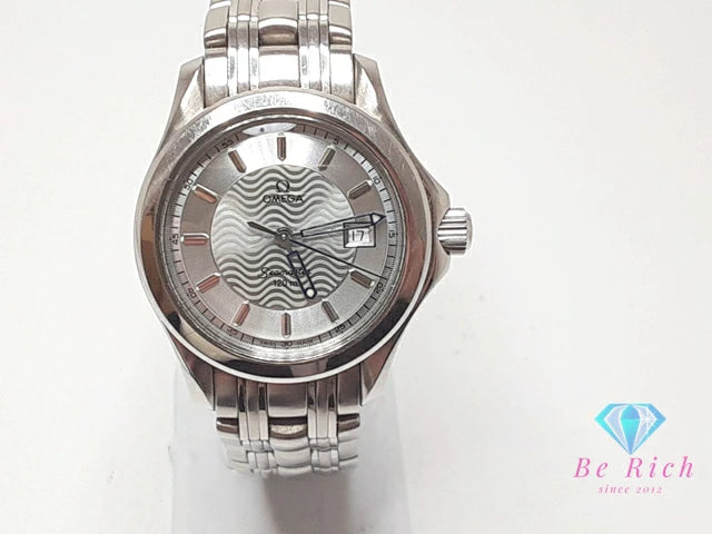 オメガ OMEGA シーマスター 120m レディース 腕時計 デイト 2571.31 シルバー SS ブレス アナログ クオーツ QZ ウォッチ Seamaster 【中古】【送料無料】 bt3368
