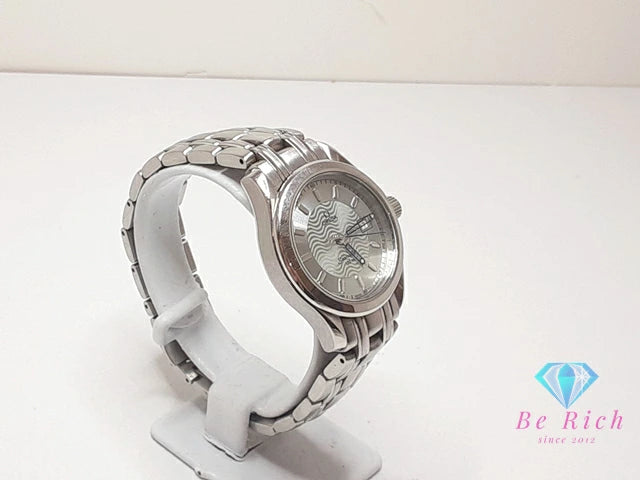 オメガ OMEGA シーマスター 120m レディース 腕時計 デイト 2571.31 シルバー SS ブレス アナログ クオーツ QZ ウォッチ Seamaster 【中古】【送料無料】 bt3368