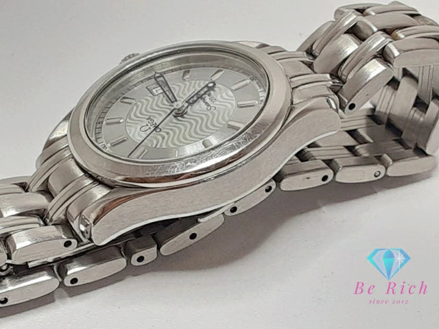 オメガ OMEGA シーマスター 120m レディース 腕時計 デイト 2571.31 シルバー SS ブレス アナログ クオーツ QZ ウォッチ Seamaster 【中古】【送料無料】 bt3368