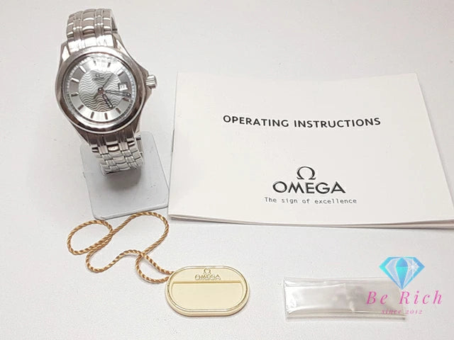 オメガ OMEGA シーマスター 120m レディース 腕時計 デイト 2571.31 シルバー SS ブレス アナログ クオーツ QZ ウォッチ Seamaster 【中古】【送料無料】 bt3368