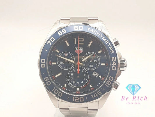 美品 タグホイヤー TAG HEUER フォーミュラ 1  クロノグラフ CAZ1014 メンズ 腕時計 デイト 200M 防水 青 ブルー シルバー SS ブレス クォーツ QZ ウォッチ FORMULA   【中古】【送料無料】 bt3377
