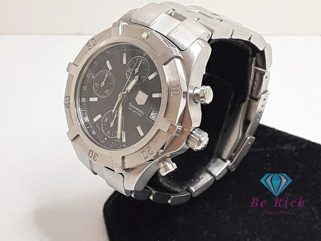 タグ ホイヤー TAG HEUER エクスクルーシブ クロノグラフ 自動巻き メンズ 腕時計 デイト CN2111.BA0339 黒 ブラック シルバー SS ブレス ロゴ アナログ オートマ AT ウォッチ  【中古】【送料無料】 bt3382
