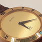 グッチ GUCCI メンズ 腕時計 3001M ゴールド ブラウン 茶 SS レザー ブレス アナログ クォーツ QZ ウォッチ オールド ヴィンテージ アンティーク 【中古】【送料無料】 bt3388