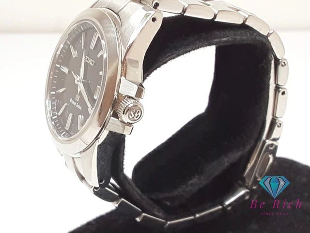 グランド セイコー Grand Seiko レディース 腕時計 デイト STGF055 4J52-0AA1 黒 ブラック シルバー SS ブレス アナログ クオーツ QZ ウォッチ GS  【中古】【送料無料】 bt3392