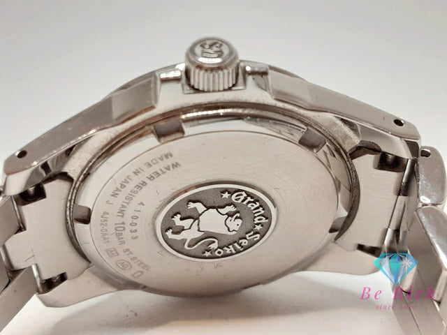 グランド セイコー Grand Seiko レディース 腕時計 デイト STGF055 4J52-0AA1 黒 ブラック シルバー SS ブレス アナログ クオーツ QZ ウォッチ GS  【中古】【送料無料】 bt3392