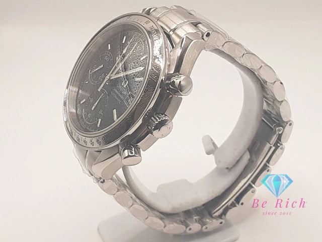 OH 外装 仕上げ済 オメガ OMEGA スピードマスター デイト クロノグラフ 自動巻き メンズ 腕時計 3513.50 ブラック 黒 シルバー SS ブレス オートマ AT アナログ ウォッチ  【中古】【送料無料】  bt3396